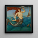 Een zeenymphe - Sir Edward Coley Burne-Jones — wandpresentatie van het kunstwerk