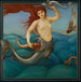 Een zeenymphe - Sir Edward Coley Burne-Jones — gepresenteerd in een interieur