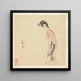 Une dame - Chen Hongshou