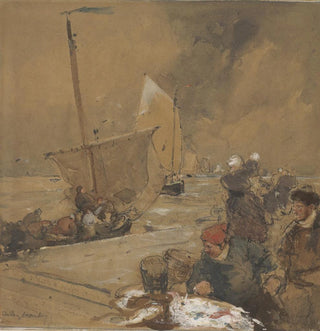 Une journée venteuse - Dudley Hardy