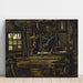Reproductie van het schilderij Een wevershuis - Vincent van Gogh