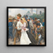 a parade in front of the church of Saint Charles - Josef Engelhart — framed artwork on a wall