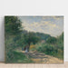Reproductie van het schilderij van een weg in Louveciennes - Pierre-Auguste Renoir