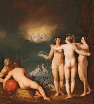 Une scène allégorique mettant en scène les Trois Grâces Aglaia - Cornelis Cornelisz Van Haarlem