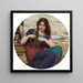 Een aangename taak - John William Godward — ingelijst kunstwerk aan de muur