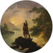 A view in the dark bay, New Zealand - William Hodges — displayed in an interior
