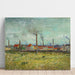 Reproductie van het schilderij Usines à Clichy - Vincent van Gogh