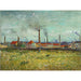 Reproductie van het schilderij Usines à Clichy - Vincent van Gogh