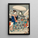 Première Neige - Utagawa Kunisada II — framed artwork on a wall