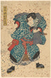 van acteur Ichimura Buzaemon in een ongedefinieerde rol - Utagawa Kunisada Toyokuni III | Schilderij — weergave van het kunstwerk