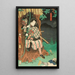 Acteur in de rol van Toriyama Akisaku in het schilderij Shiranui Monogatari - Utagawa Kunisada Toyokuni III — ingelijst kunstwerk aan de muur
