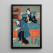 Acteurs Band Sajr I en Mumata Junsai Band Takesabur I en Oguri Stan - Utagawa Kunisada Toyokuni III — ingelijst kunstwerk aan de muur