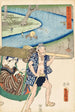 Fujieda-schilderij - Utagawa Kunisada Toyokuni III — weergave van het kunstwerk