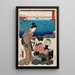 Shinagawa-schilderij - Utagawa Kunisada Toyokuni III — ingelijst kunstwerk aan de muur
