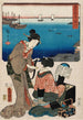 Shinagawa-schilderij - Utagawa Kunisada Toyokuni III — weergave van het kunstwerk