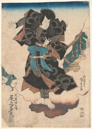 Utagawa Kunisada Toyokuni III - The Actor Onoe Tamizo in the Role of Tenjuku Tokubei.webp