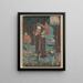 Hana, een beetje Shana - Utagawa Kuniyoshi — ingelijst kunstwerk aan de muur