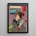 Landschappen en schoonheid die graag het volgende deel willen lezen - Utagawa Kuniyoshi — ingelijst kunstwerk aan de muur