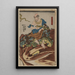Nakasaina Sonja - Utagawa Kuniyoshi — ingelijst kunstwerk aan de muur
