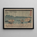 Uitzicht op Oumayagashi - Utagawa Kuniyoshi — ingelijst kunstwerk aan de muur