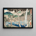 Cascade de Rben au Mont Yama - Utagawa Kuniyoshi — ingelijst kunstwerk aan de muur