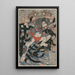 Rori Hakucho Chojun - Utagawa Kuniyoshi — ingelijst kunstwerk aan de muur