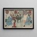 Tamashima itt tenjiku tokubei tsukimoto inabanosuke - Utagawa Kuniyoshi — ingelijst kunstwerk aan de muur