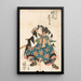 van de acteur Band Shka in de rol van boshi Rikiya in het schilderij Kanadehon Chshingura - Utagawa Kuniyoshi — ingelijst kunstwerk aan de muur