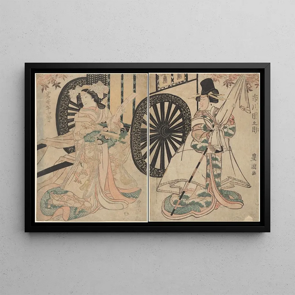 Utagawa Toyohiro - Woman and Man.webp