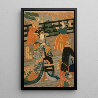 Utagawa Yoshiiku - Gokakoku gankir ni oite sakamori no zu.webp