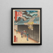 Een dennenboom ingelijst in Osaka - Utagawa Yoshitaki — ingelijst kunstwerk aan de muur