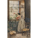 Reproduction of the painting Valencienne painting with grid - Joaquín Sorolla