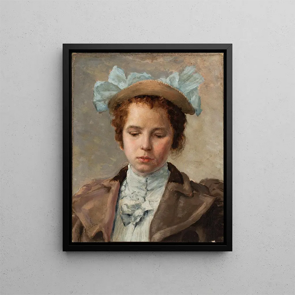 Valentin Alexandrovich Serov - Portrait study of a young girl.webp