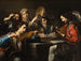 Een muzikale feest - Valentin de Boulogne — weergave van het kunstwerk