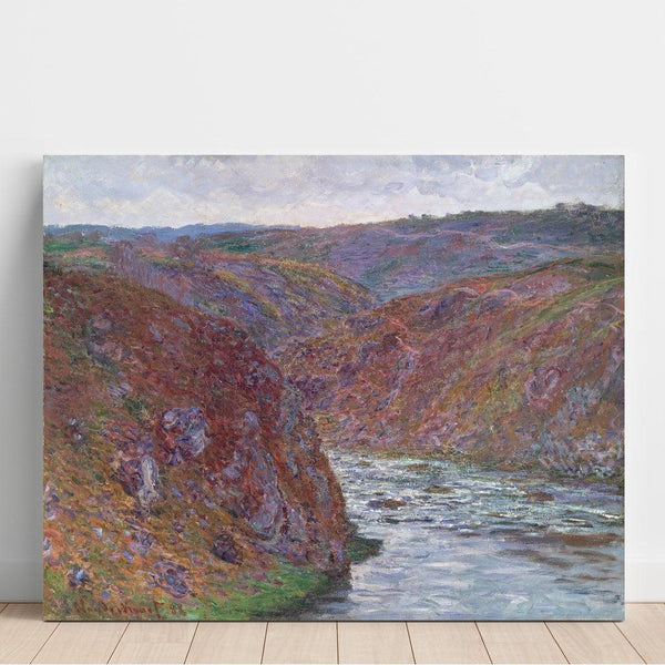 Reproductie van het schilderij Vallée de la Creuse (grijze dag) - Claude Monet