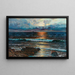 Zonsondergang aan de kust - Vartan Makhokhian — ingelijst kunstwerk aan de muur