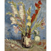 Reproductie van het schilderij van Chinese gladiolen en asters vaas - Vincent van Gogh