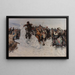 van een besneeuwde stad - Vasily Surikov — ingelijst kunstwerk aan de muur