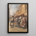 Chœur de derviches mendiant l'aumône à Tachkent - Vasily Vereshchagin — framed artwork on a wall