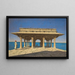 avond op een meer Een paviljoen op de marmeren kade in Rajnagar, Udaipur - Vasily Vereshchagin — ingelijst kunstwerk aan de muur