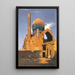 Mausoleum of Gūr-e Amir Painting in Samarkand - Vasily Vereshchagin — framed artwork on a wall