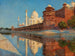 Le Taj Mahal bij schemering - Vasily Vereshchagin — weergave van het kunstwerk