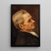 Portrait of a man - Václav Brožík — framed artwork on a wall