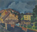 Huizen - Václav Špála — weergave van het kunstwerk