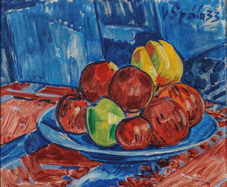 Natuurstudie met fruit - Václav Špála — weergave van het kunstwerk