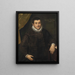 Portret van een heer - Venetiaanse school — ingelijst kunstwerk aan de muur