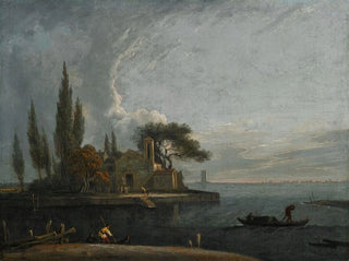 Venetian School - The Venetian lagoon.webp