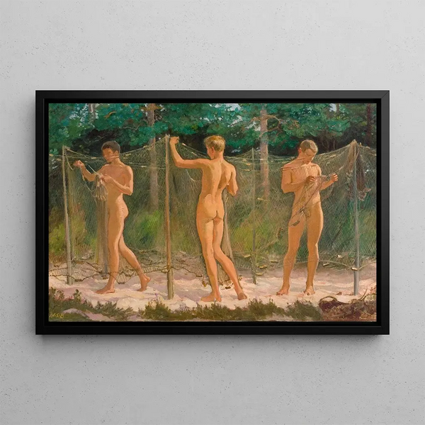 Venny SoldanBrofeldt - Boys Gathering a Fishing Net.webp
