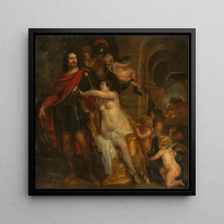 Vénus armant un guerrier, peut-être Johan Maurits Comte de Nassau-Siegen à la forge de Vulcain - Thomas Willeboirts Bosschaert