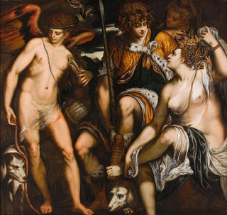 Circle of Giuseppe Porta - Venus and Adonis with Amor.webp